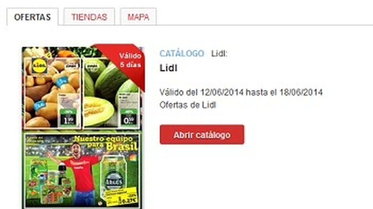 Lidl, la más buscada en internet Tiendeo en España